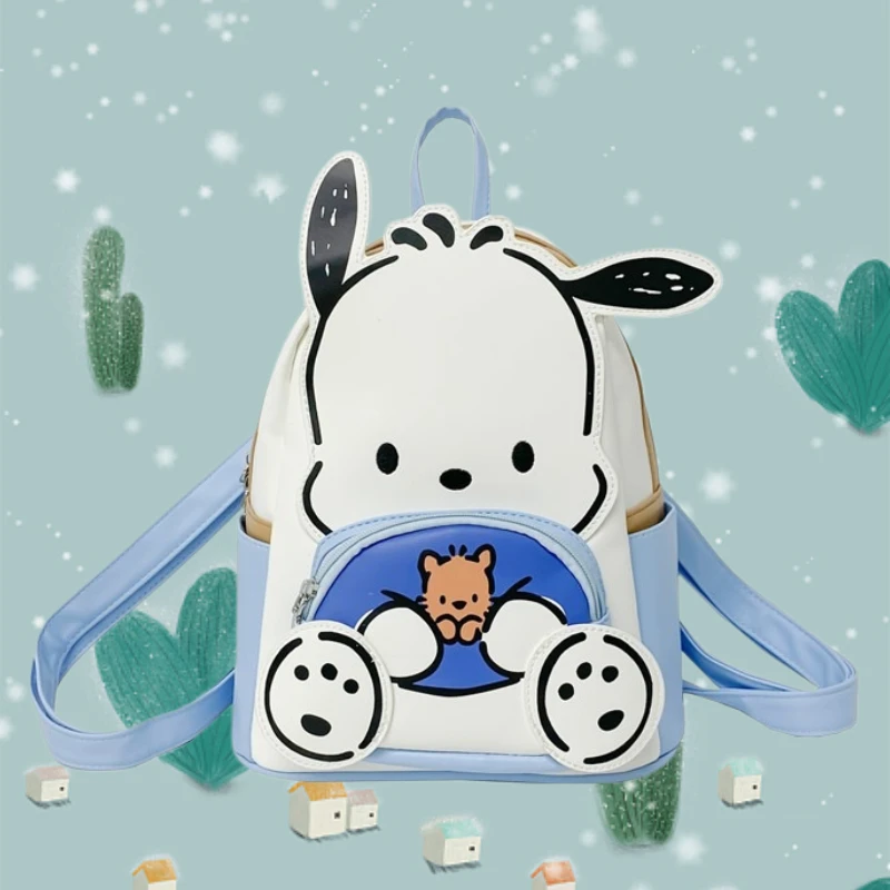 

Серия Sanrio фиолетовый рюкзак Kuromi My Melody с двойным карманом для взрослых и женщин, сумка на плечо с двойным ремешком, мини-рюкзак