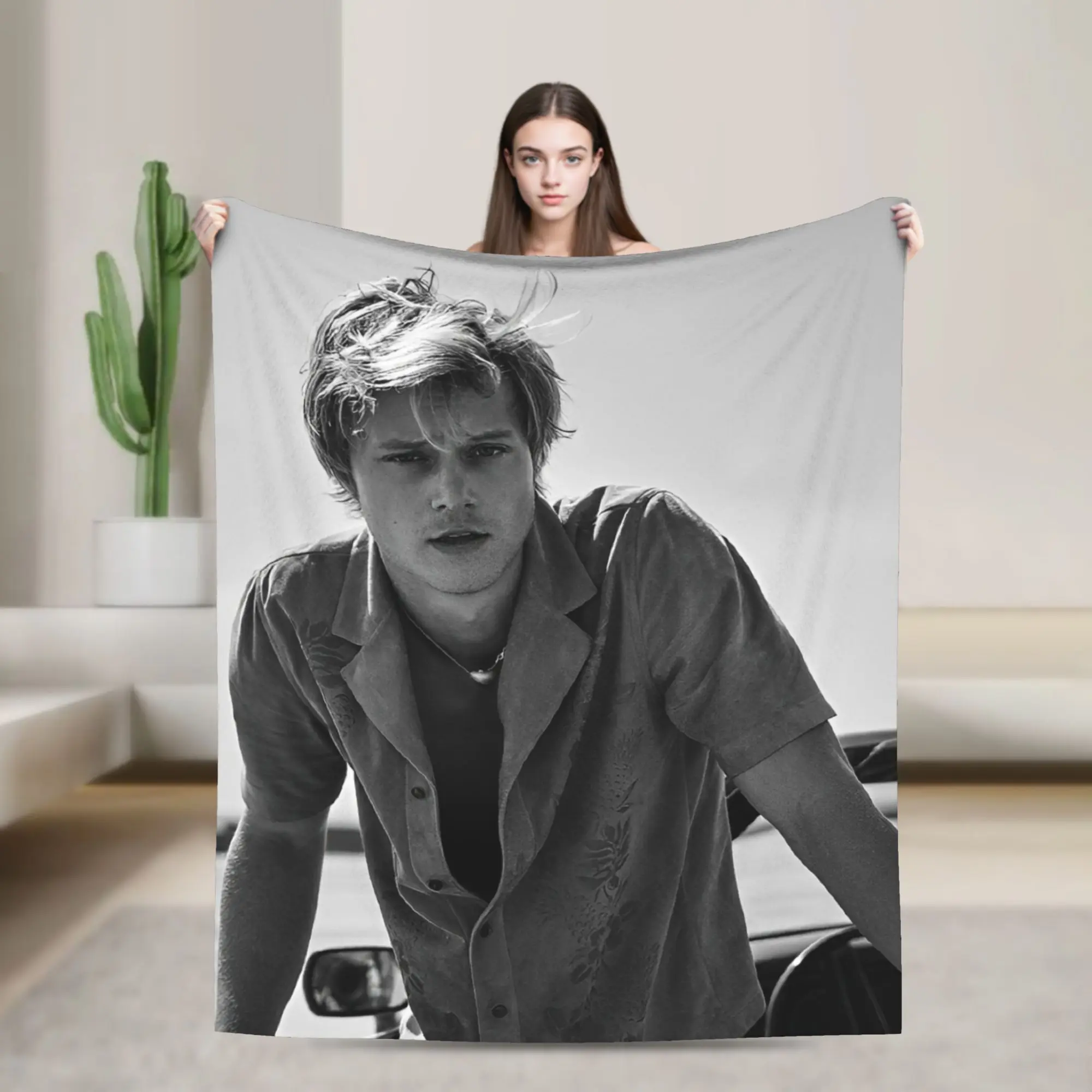 

JJ Maybank Blanket Rudy Pankow Airplane Travel Flannel Throw Blanket For Bedroom Warm Soft Customized Quality Bedspread Gift