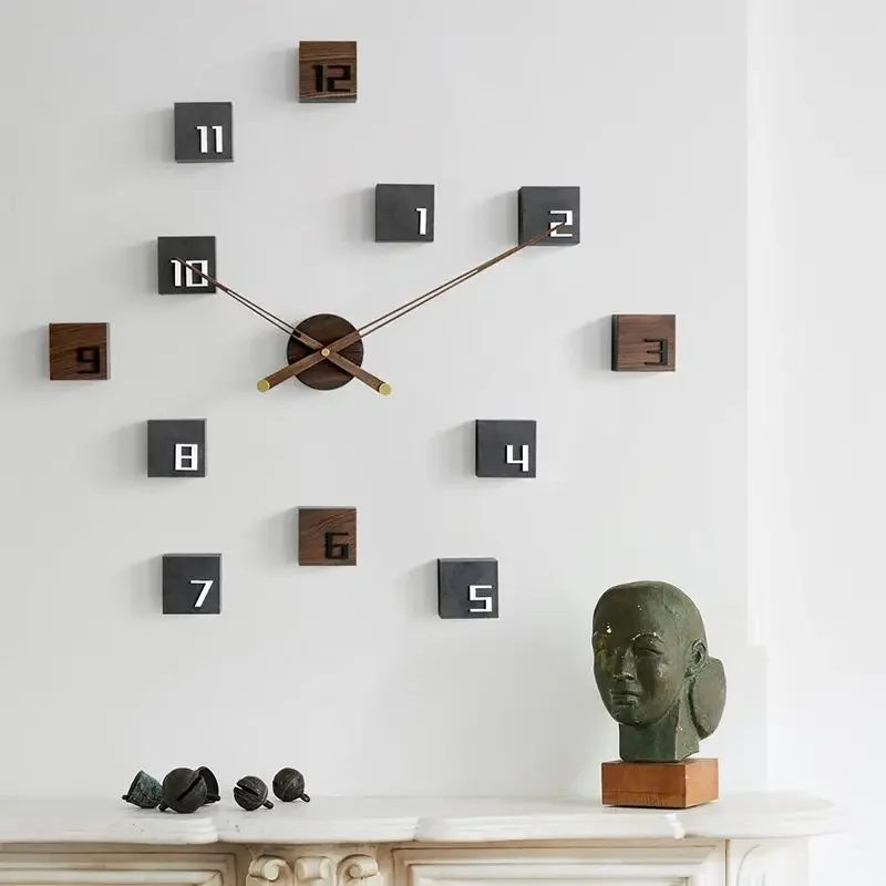 Nordic Clock Living Room Hanging Wall Decoration Background Wall Xuan Ornament Light Luxury Personality Creative Style