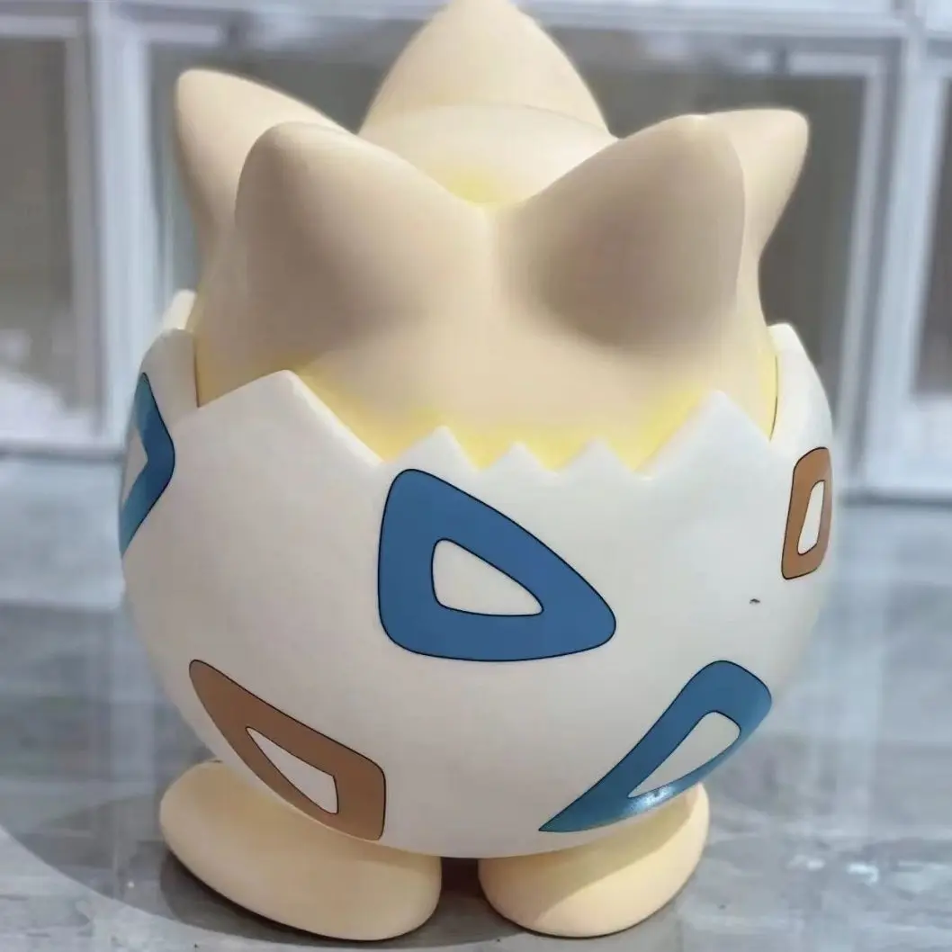 Figura Pokémon Anime para Crianças, bonecas modelo Togepi, estatueta de tamanho grande, figura de PVC, decoração do quarto, brinquedos colecionáveis, 1:1, 23cm