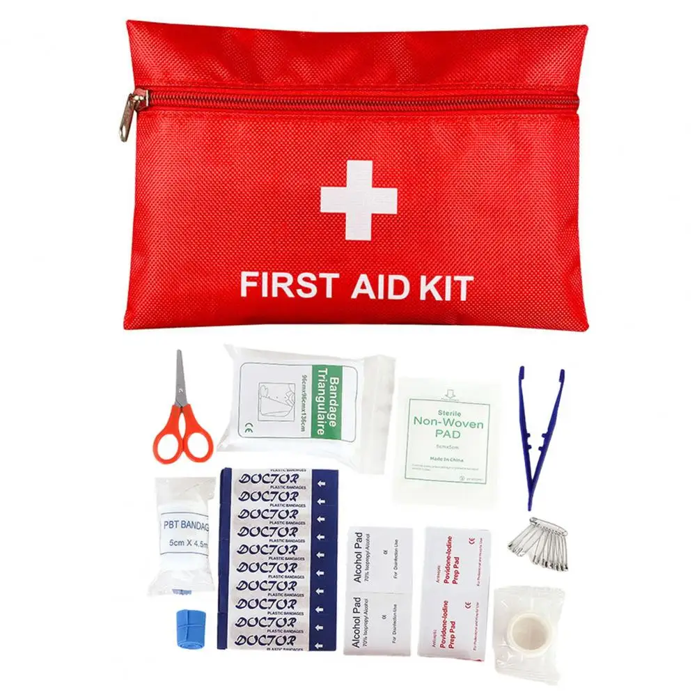 12Pc Portable First Aid Kit Combination Travel Outdoor Camping Useful Medicine Storage Bag Emergency Camping Hiking Survival Bag