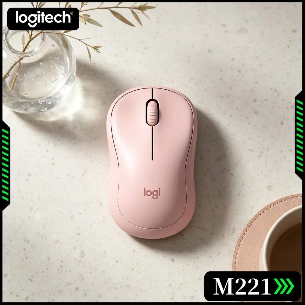 Logitech M221 Wireless Silent Mice 2.4G Comfort Grip Light Weight Precise Cursor For Office Laptop Desktop Notebook