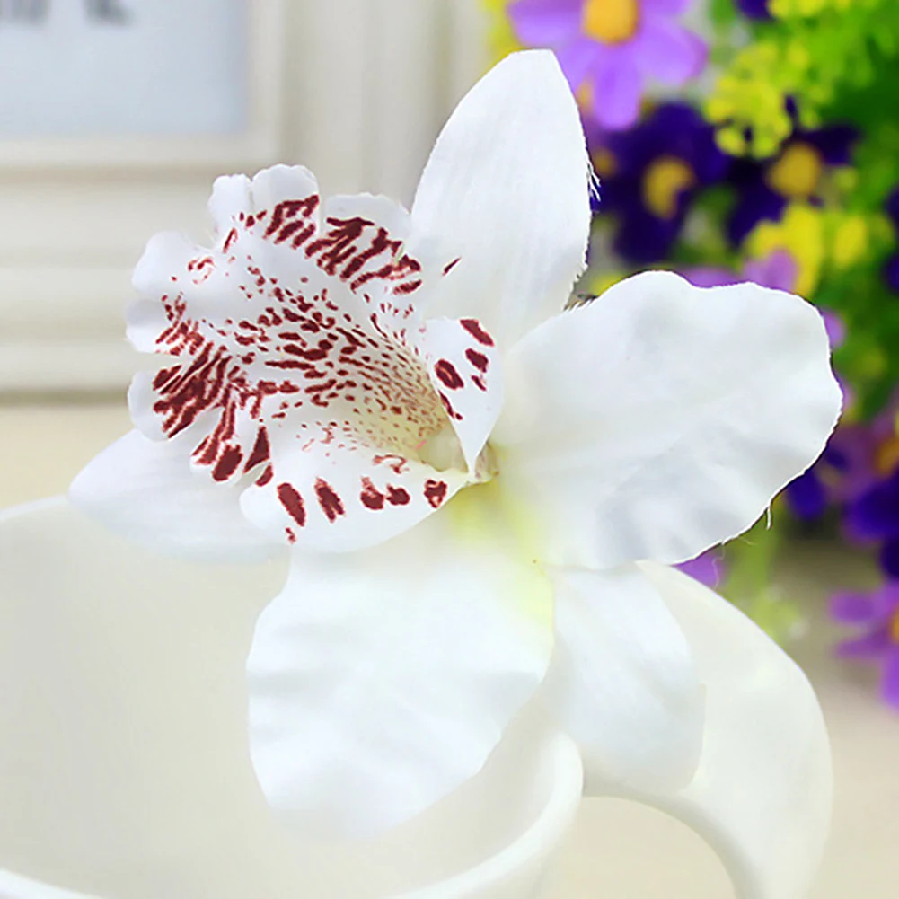 1PC Handmade Hair Clips Chic Thailand Orchid Flower Hair Clip Barrette DIY Hair Accessories Wedding Hairpins Y2k Accessories 헤어핀