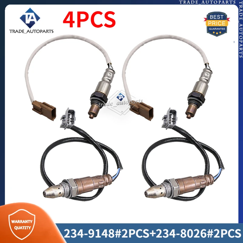 234-9148 234-8026 Oxygen O2 Sensor 4PCS For 2020 2021 2022 NISSAN ARMADA Upstream & Downstream 22693-9HP0A 226A0-5CA0A