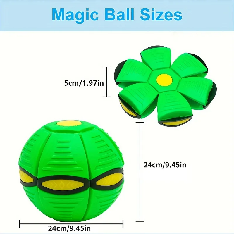 Hot Sale Interactive Flying Saucer Ball Dog Toys Magic Funny Pet Toy Flying Saucer Outdoor Dog Training Toy Dogs Accessoires