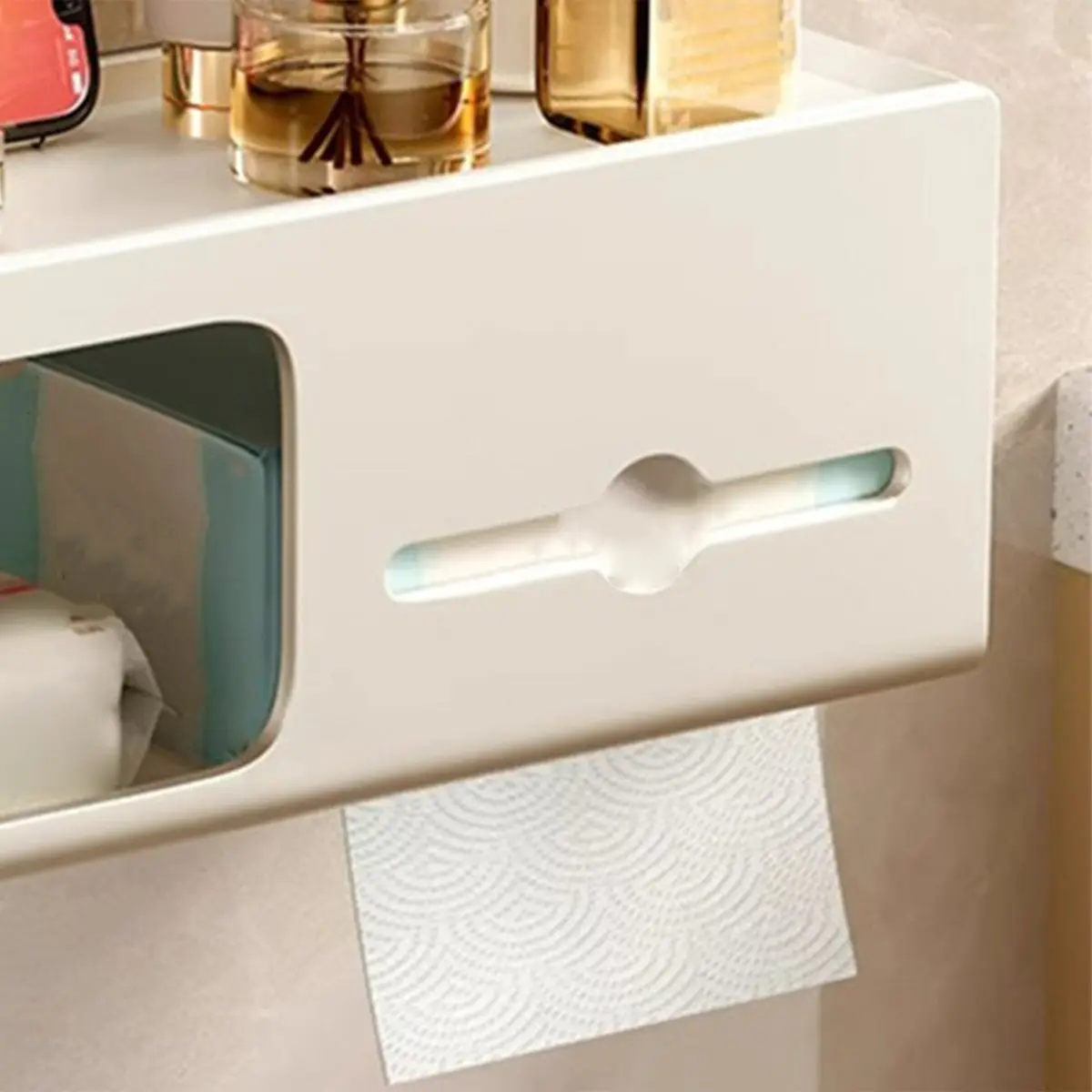 トイレットペーパーホルダー、壁掛け式炭素鋼素材、バスルーム収納ツールに最適