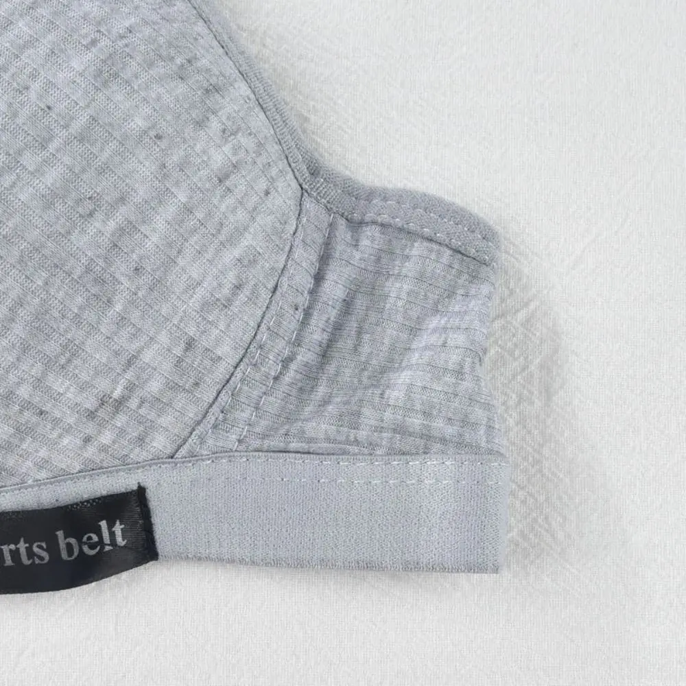 New Breathable Thin Bra Solid Color Without Steel Ring Sports Vest Seamless Comfortable to Wear Cotton Bra