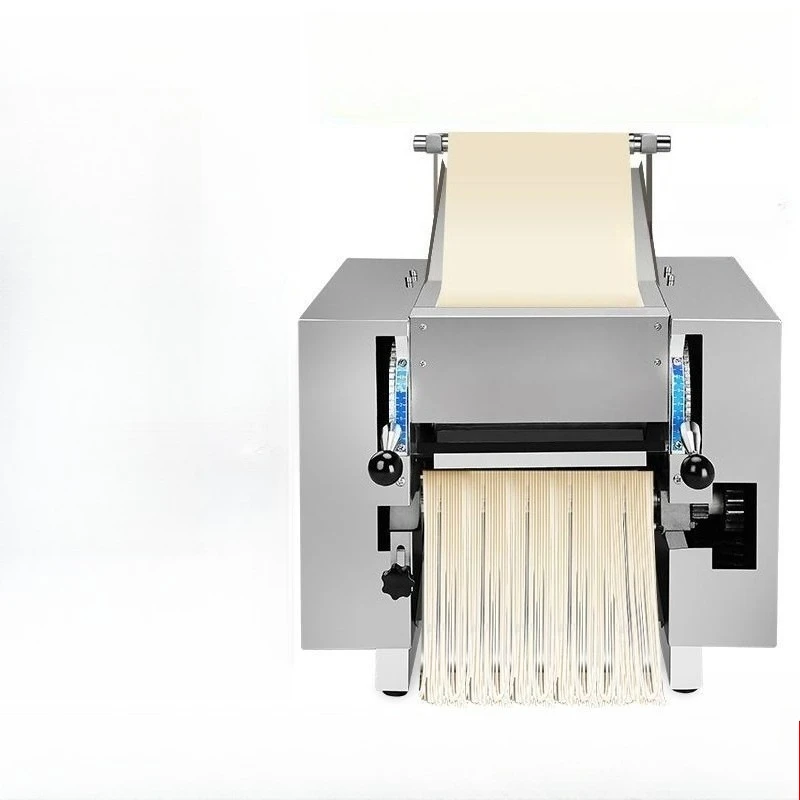 

Noodle machine Commercial desktop electric noodle press Full automatic small stainless steel rolling dumpling skin machine Knife