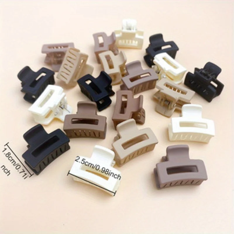 Korean Mixed Hair Mini Small Grab Clip Matte Milk Coffee Color Girl Bangs Cute Hairpin Small Grab Clip Side Hair Clip Hair Acces