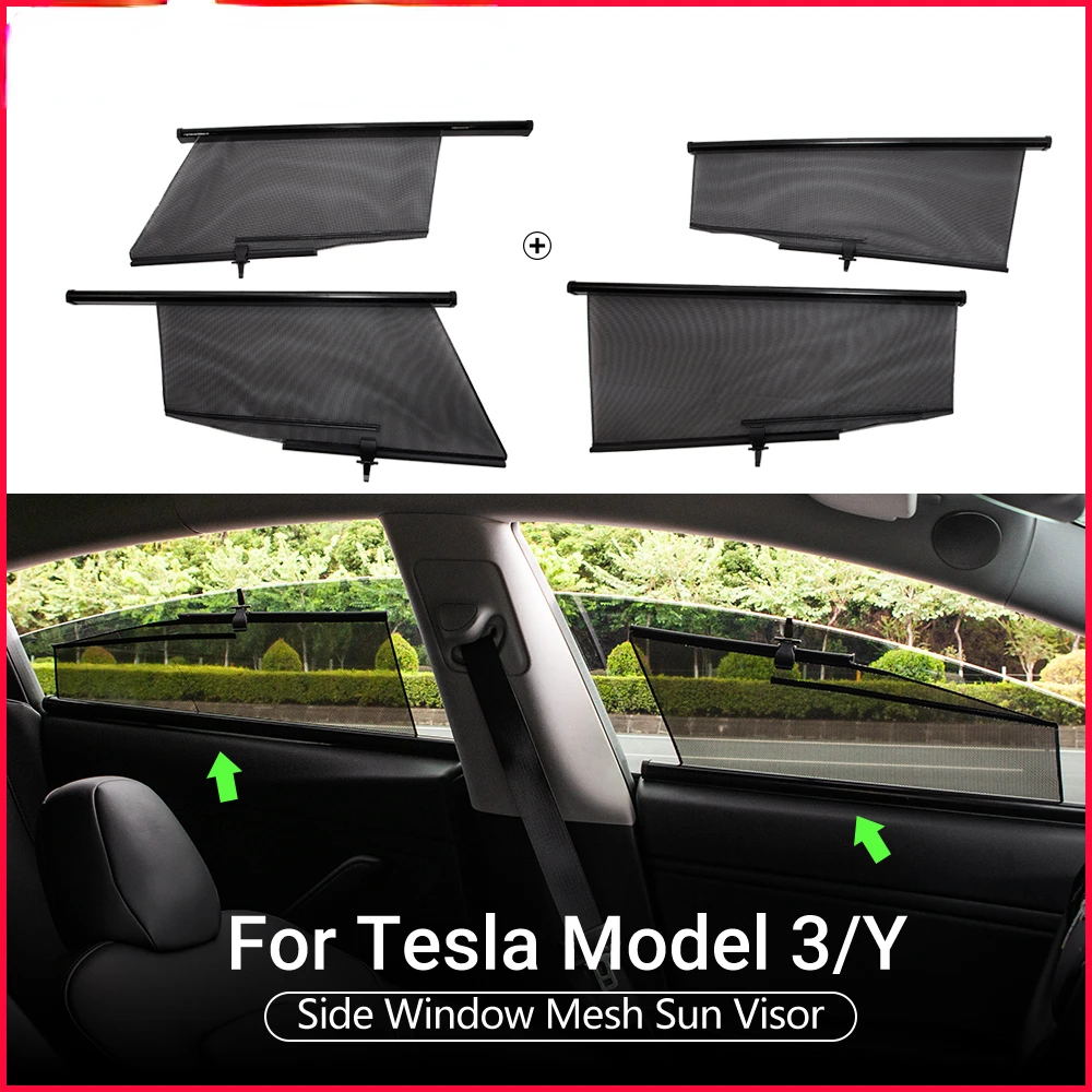 

Model3 Tesla Car Sun Shade Window For Tesla Model 3 Accessories SunShade Drape Roller model 3 tesla model y model three 2020 New