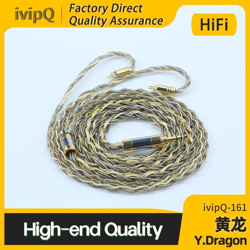 Ivipq multielement conductors zlato stříbro palladium in-ea sluchátko aktualizovat kabel 2.5/3.5/4.4mm MMCX/2PIN0.78/IE900 vyvážené drát