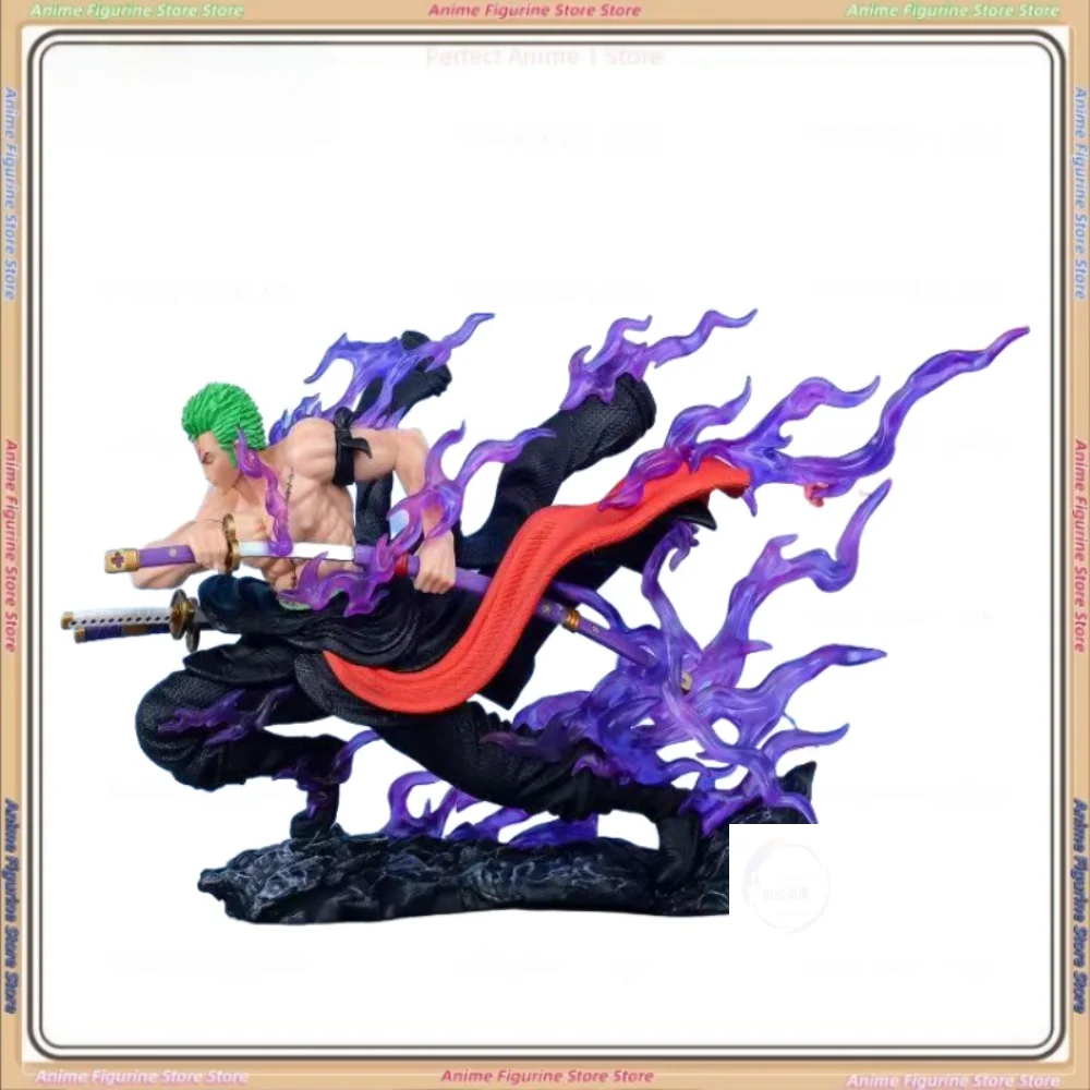 

One Piece GK Roronoa Zoro Drawing Sword Drifting Statue Model Anime Figure Peripheral Scene Decoration Gift Ornament Collectible