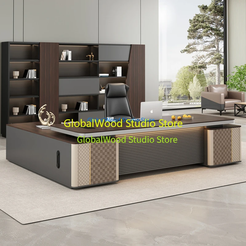 

Computer Desk Chair Office Furniture Side Boss Table L Folding Tables Lift Up Table Bureaux De Travail Room Desks Mid-century To