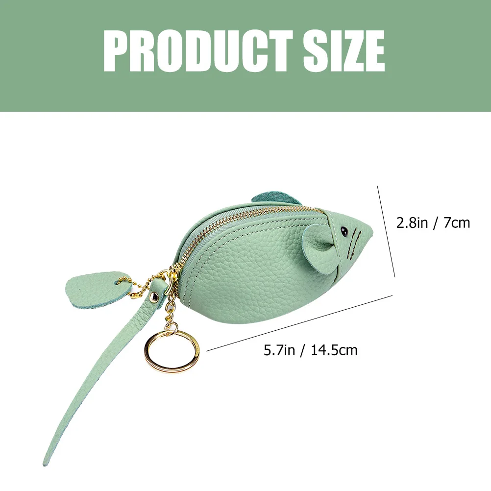 Small Cute Mouse Coin Purse Woman Change Purse Lovely Mini Wallet Random Color Portable Zipper Wallet for Gift