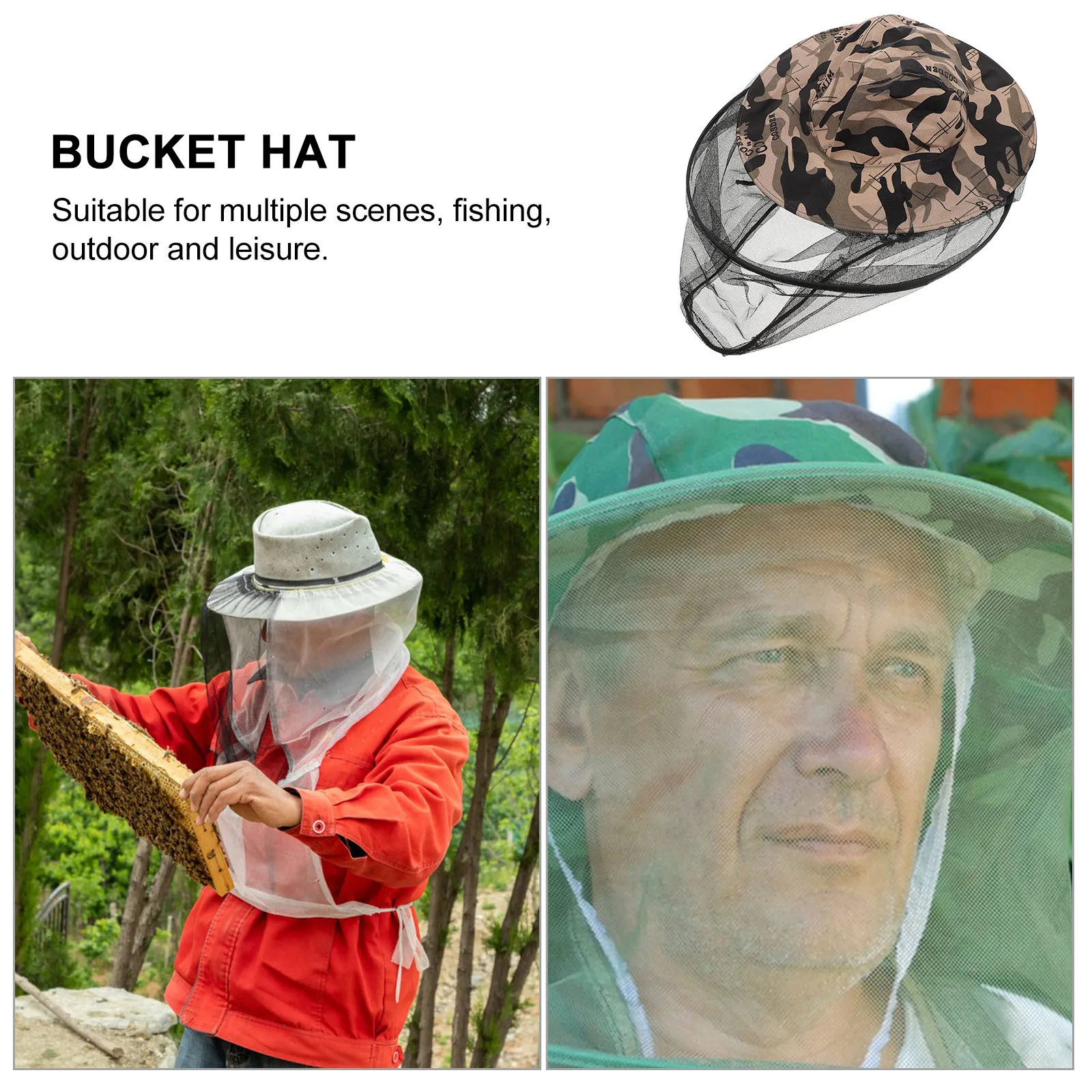 

Anti Mosquito Fishing Hat Breathable Mesh Sun Protection Outdoor Hiking Camping Head Net Mosquito Head Net Fishing Hat for Men
