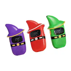 Walkie Talkies portátiles para niños, radio de 2 vías para actividades al aire libre, aventura en interiores, juguete para niños, 3 piezas
