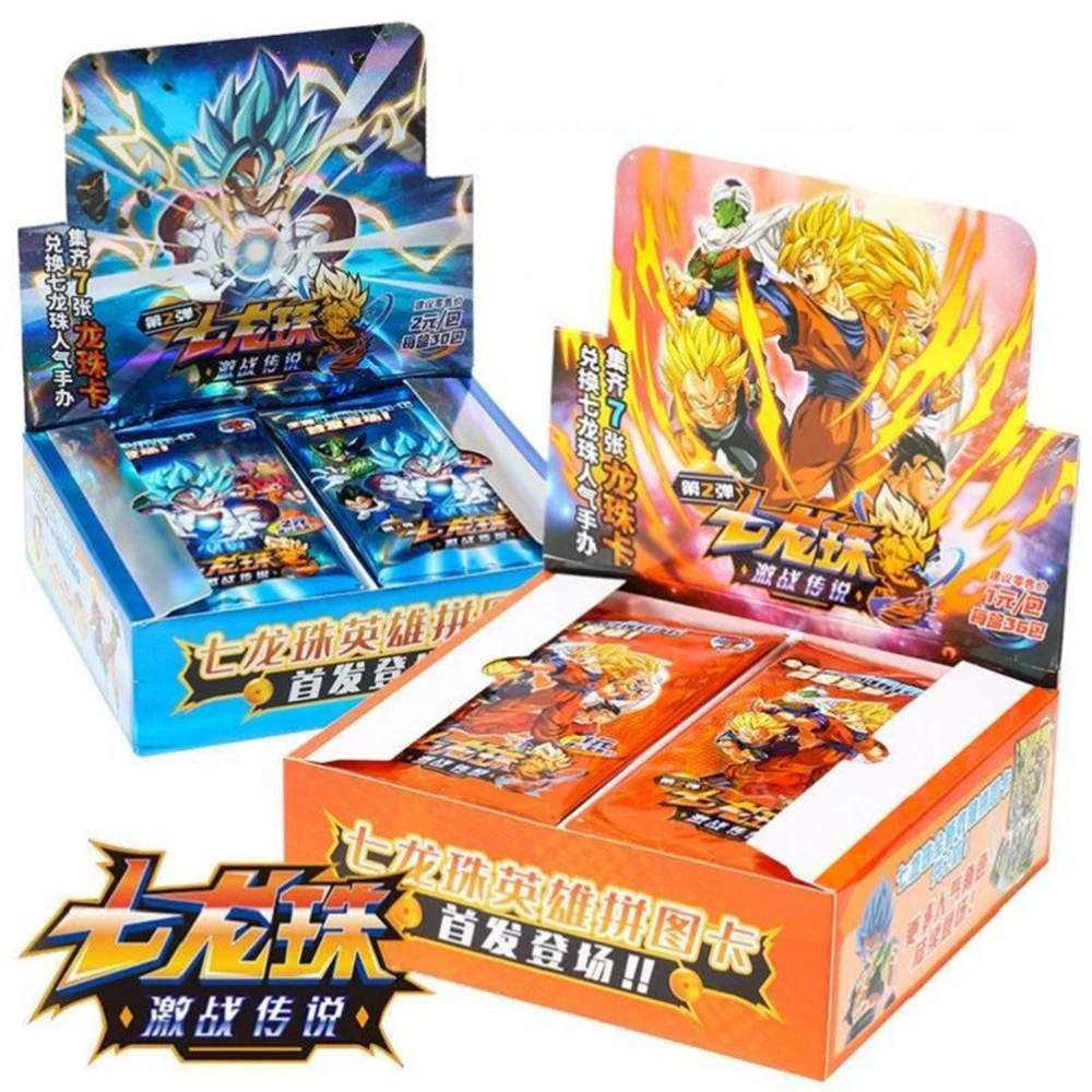 Super Battle Dragon Ball Legends Collection Cards for Child TCG Anime Figures Son Goku Super Hero Saiyan Vegeta IV Bronzing Card