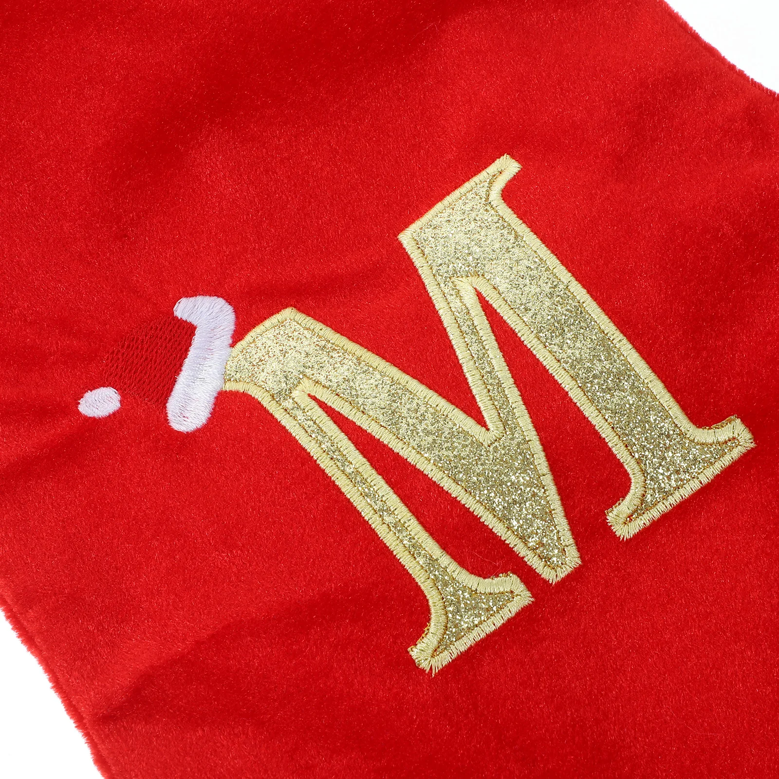 

Decorative Christmas Stocking Xmas Party Sock Hanging Gift Bag Reusable Fabric Letter Design Festive Decoration Storage Candies