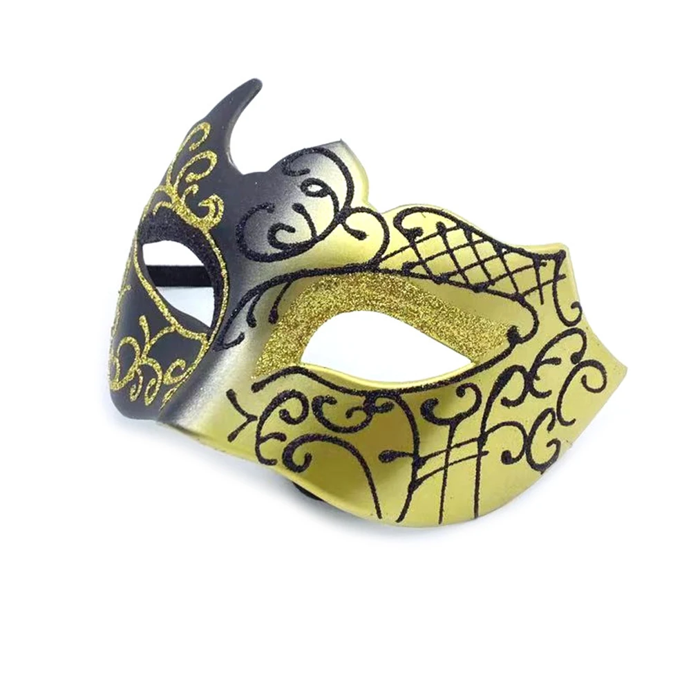 Retro Venice Mask Painted Half Face Masquerade Mask for Women and Men Halloween Christmas Costume Masquerade Cosplay Party Props