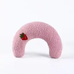 Almohada calmante en U para gatos y perros – Cojín suave para dormir