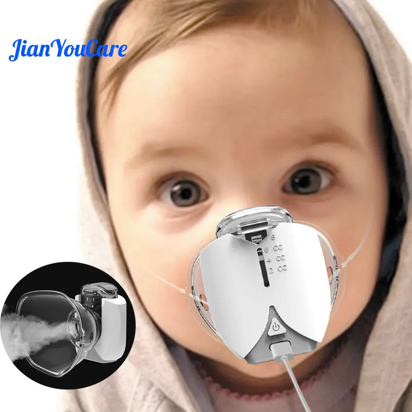 JianYouCare Mini Handheld portable Nebulizer silent Ultrasonic inalador nebulizador hands free kids adult inhaler atomizer home