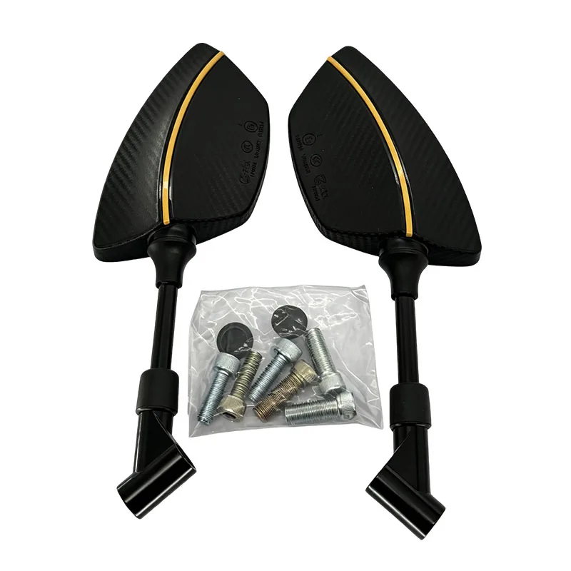 2 Stück universelle 8/10-mm-Motorrad-Rückspiegel für MT-03, MT-07, Z650, Z750, Z900 – konvexe Seitenspiegel. – Detail 10