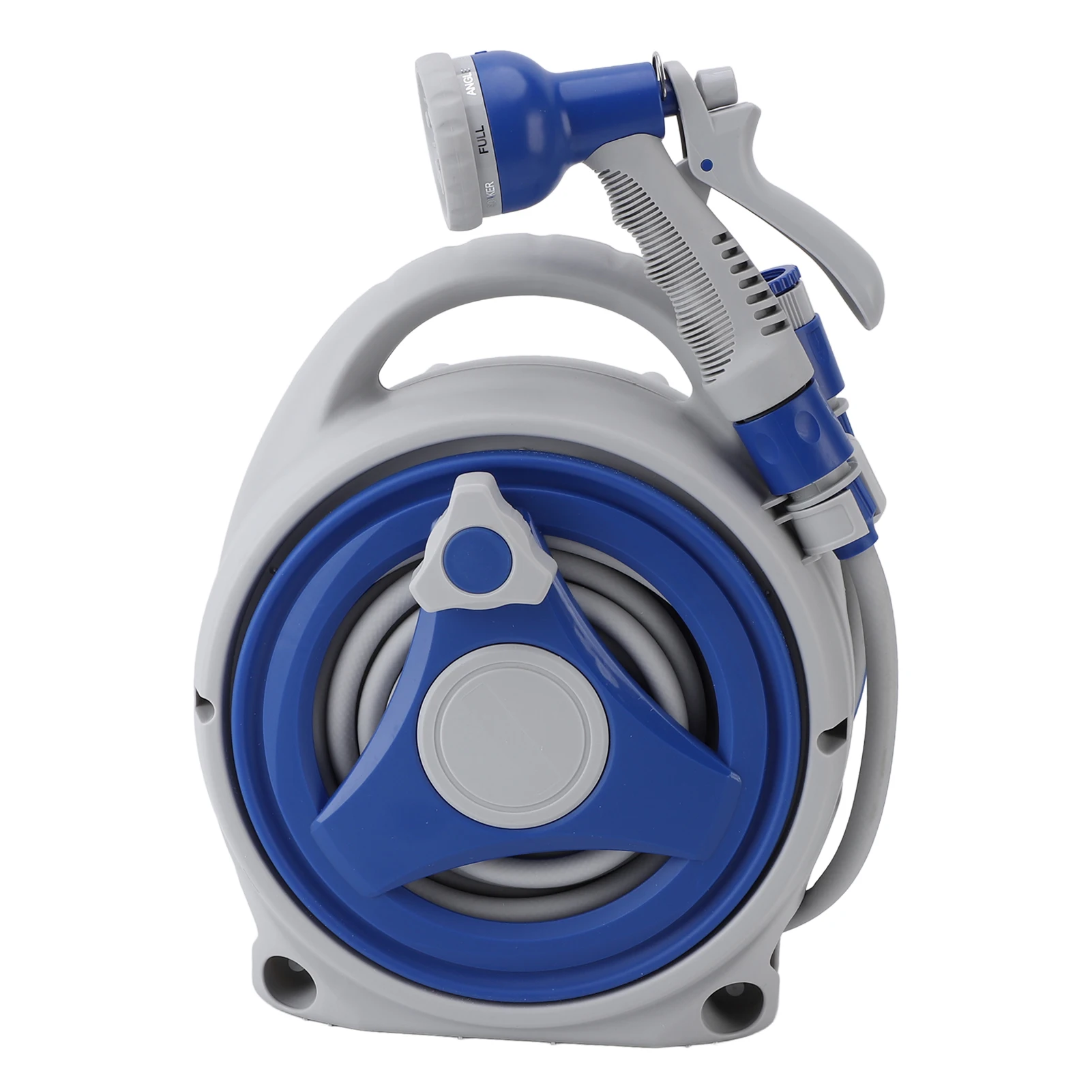 Multifunctional Garden Hose Reel Handheld Sunproof Hose Reel With 15m Water Pipe Nozzle For Home Yard Watering