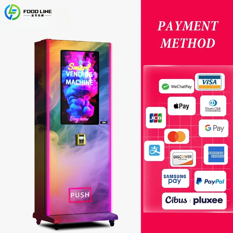 Customized Modern Design Adult Vending Machine Face Recognition Age Check Self Service Retail Selling Machine