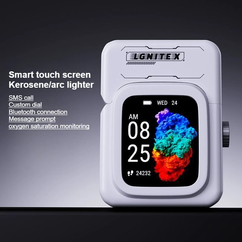 

2026 new Bluetooth intelligent electronic touch screen lighter, high-end intelligent lighter, cigarette accessories, men's gift