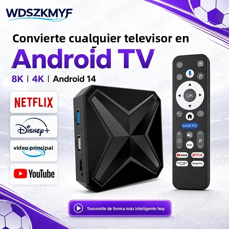 TV Box Android 14.0 8GB 128GB WiFi 6