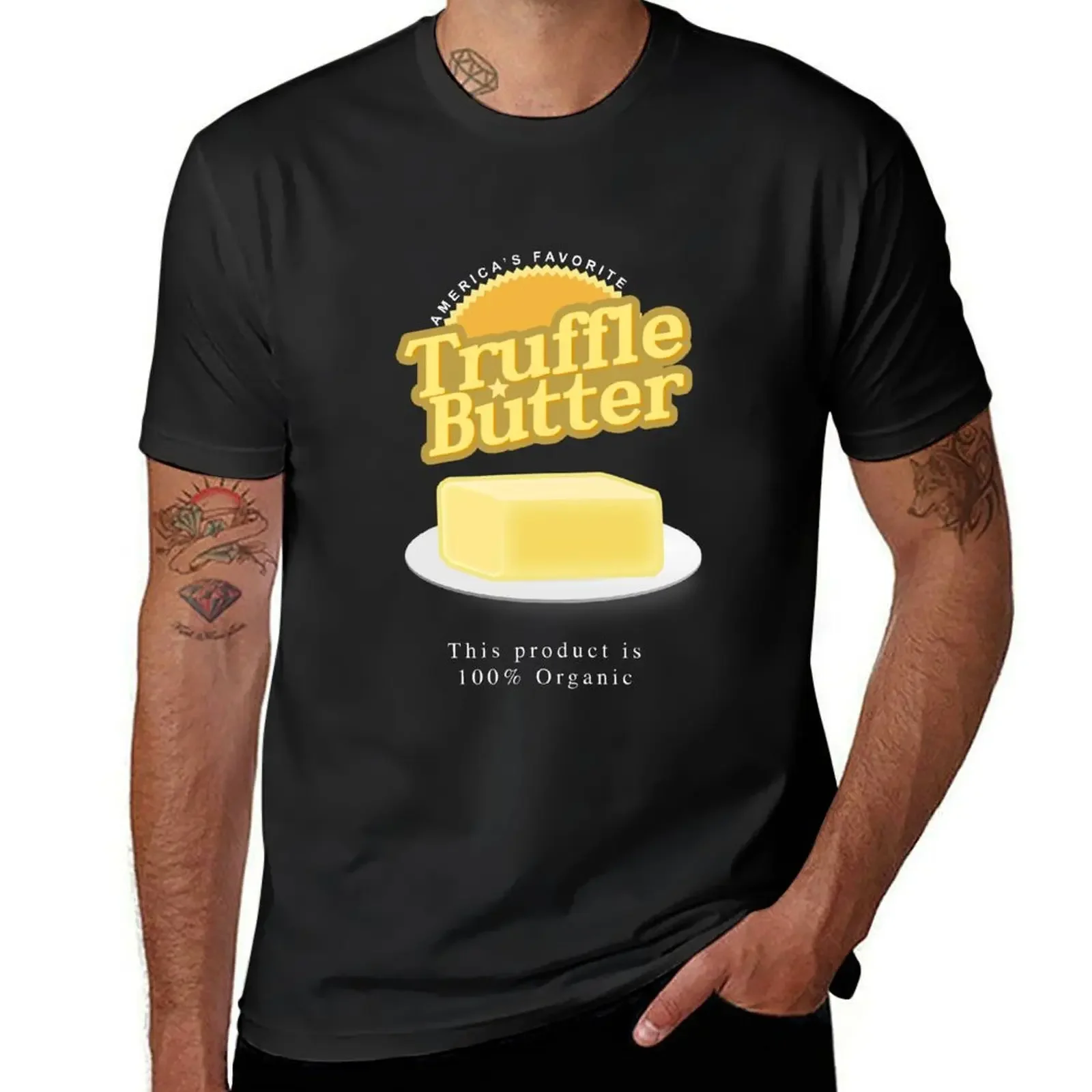 

Футболка с изображением TRUFFLE BUTTER, милая одежда, футболки с аниме, мужские футболки с рисунком