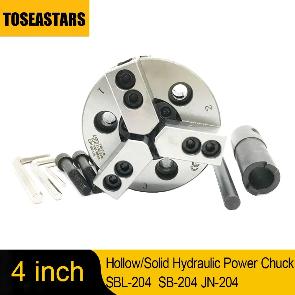 4Inch 110mm 2/3Jaws Hollow Solid Hydraulic Oil Power Chuck High Speed 4