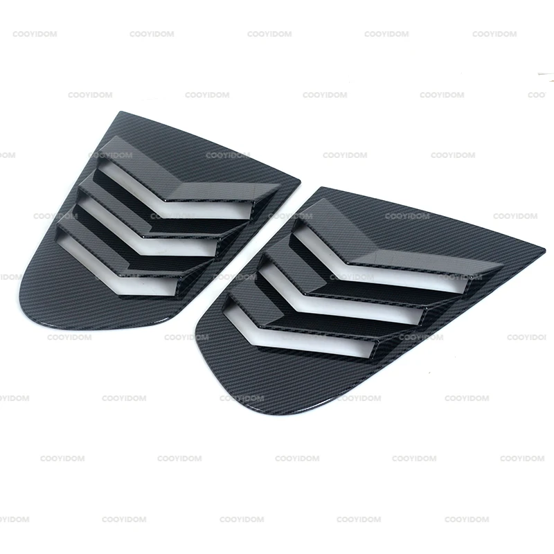 R-AUTO Vent Carbon Surface Style Spoiler Decorative Accessories Quarter Side Window Louver Scoop For VW Scirocco 2009-2018