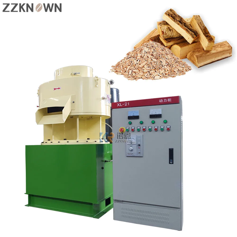 0.8T-4T/H Large Vertical Ring Die Wood Sawdust Pellet Making Machine Waste Straw Pellet Mill Wood Pellet Processing Machine