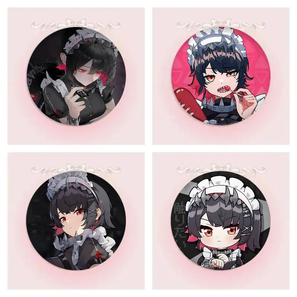 ZZZ Game Character Ellen Joe Badges 25 32 44 58 75 Mm Round Cosplay Pin Bag Decor Fans Collect Friends Gifts Brooch Souvenir