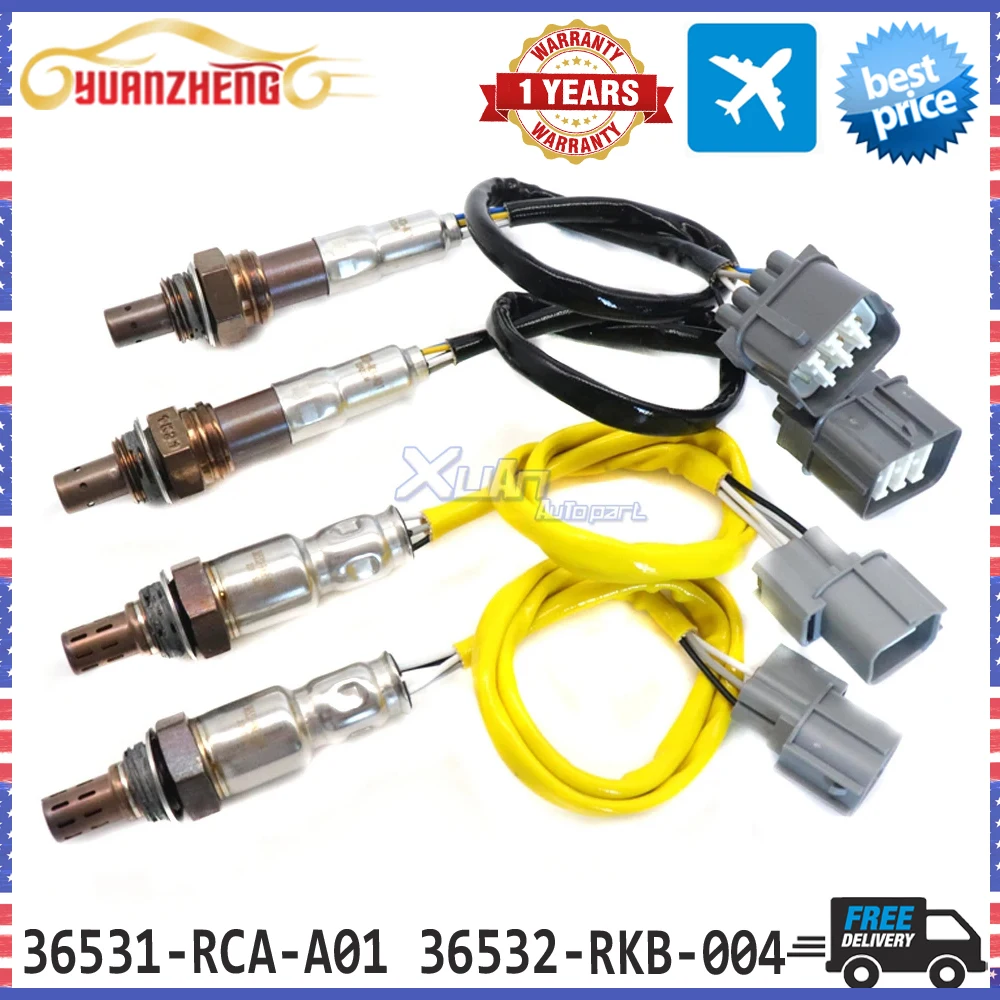 

4PCS 36531-RCA-A01 36532-RKB-004 Oxygen Sensor O2 Lambda Probe Sensor For Honda Odyssey Accord Pilot Ridgeline 234-4355 234-5010