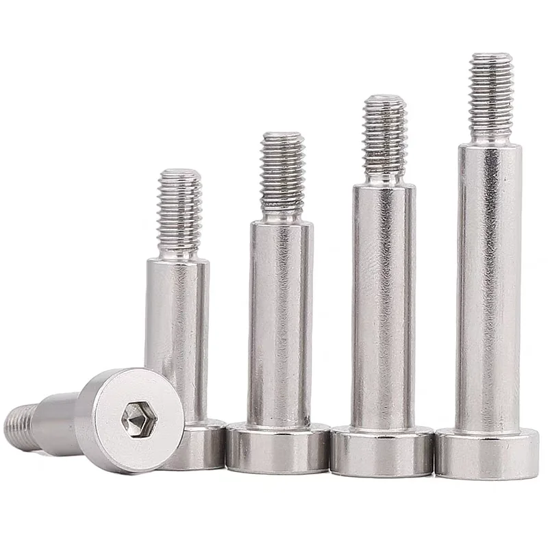 304 A2 Stainless Steel Hexagon Socket Shoulder Screw M2 M2.5 M3 M4 M5 M6 M8 M10 Precision Bearing Shoulder Bolt