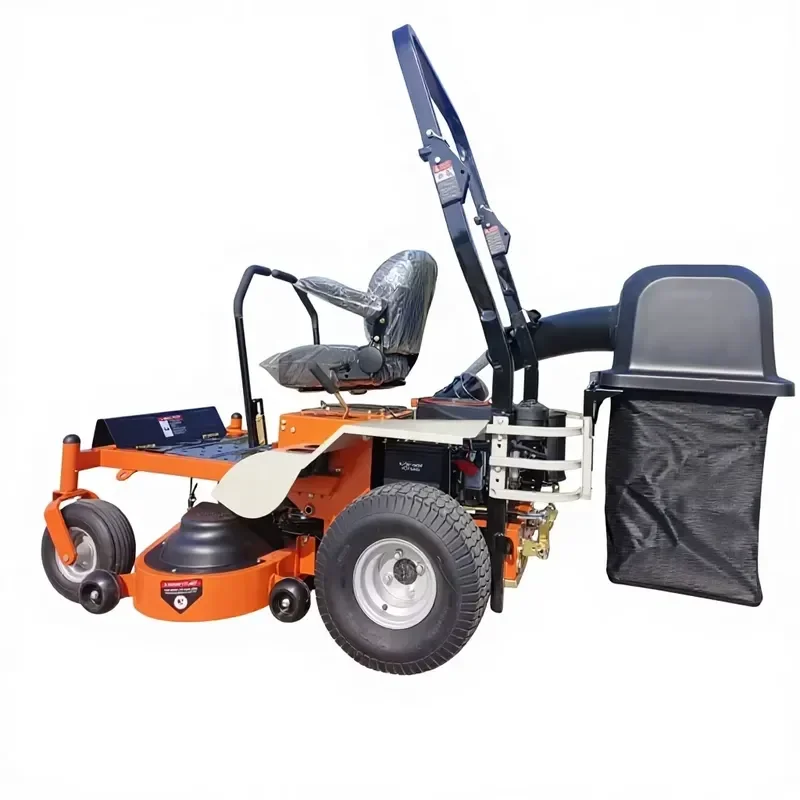 Riding Lawn Mower, 48-Inch Zero-Turn Frame-Supported Golf Course Lawn Mower with Grass Bag, High-Power Lawn Mower