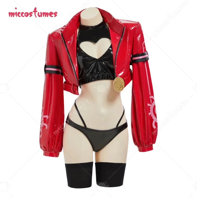 Cymiccostumes Women's Boa Cosplay Costume Corset and Jacket with Brief Halloween Cosplay Costume