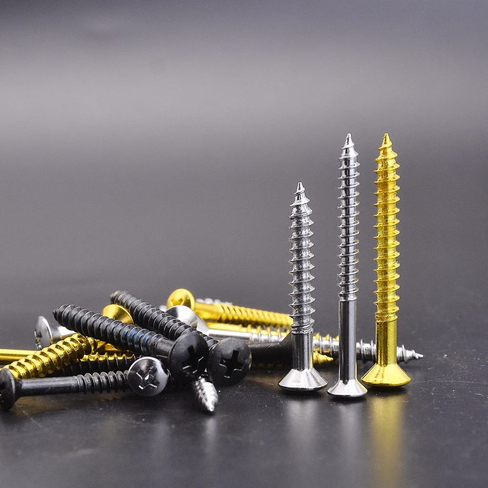 4.2MM/5.1MM Electric Guitar Bass Bolt / Neck Joint Screws  Chrome/Gold/Black