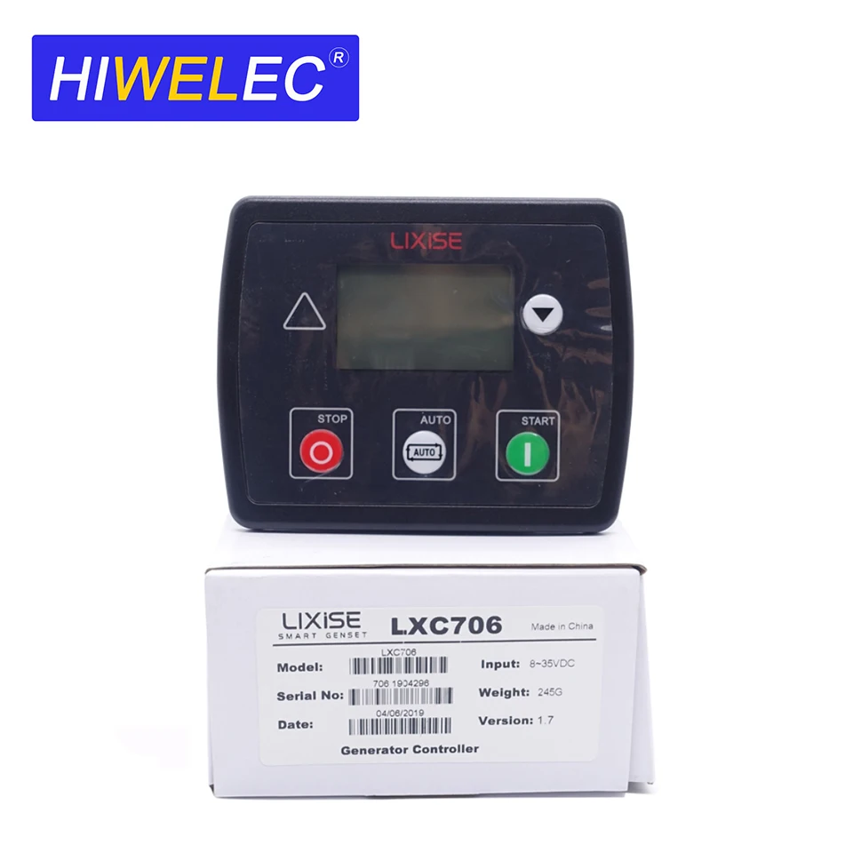 LXC706 Auto Start Generator Controller Replace DSE702 DSE3110 Diesel Alternator Control Board LCD Display Electric Genset Parts