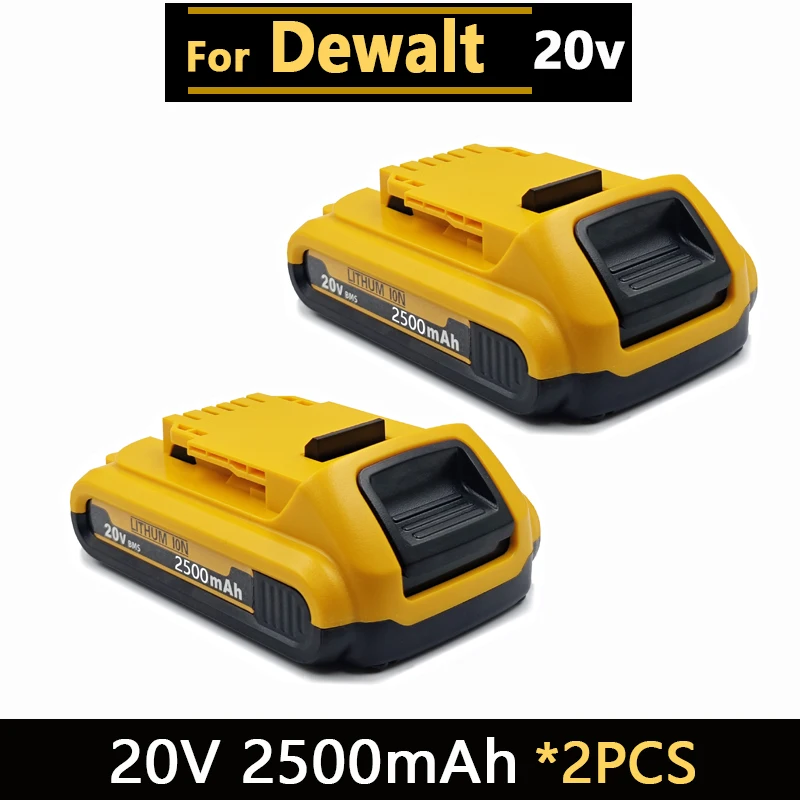 Nieuwe krachtige accu voor DEWALT 20v/60V batterijen DCB200 DCB205 DCB206 * accugereedschap 18V batterij 3AH 8AH 12AH 18AH accu's DCD805