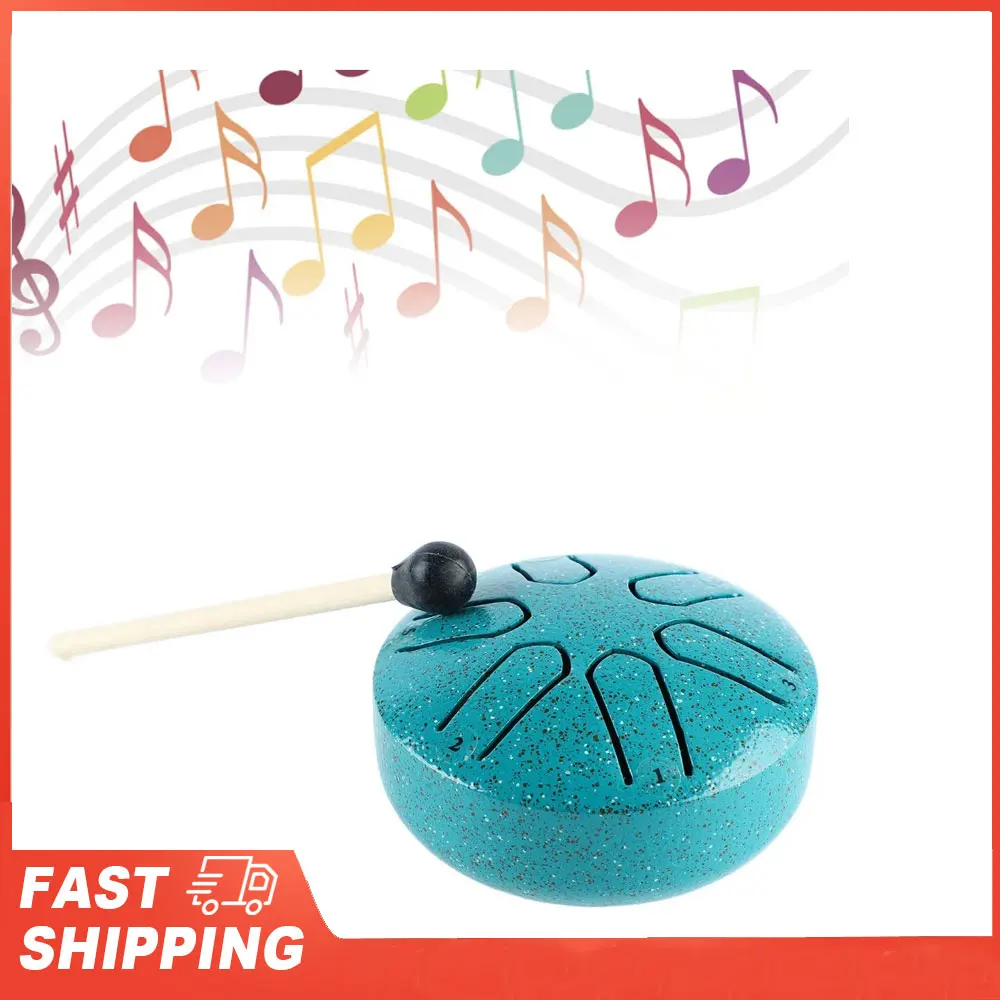 Handpan Drum Professional Mini 6 Note أداة قرع طبلة اللسان خالية من القلق مع عصا الطبل #1