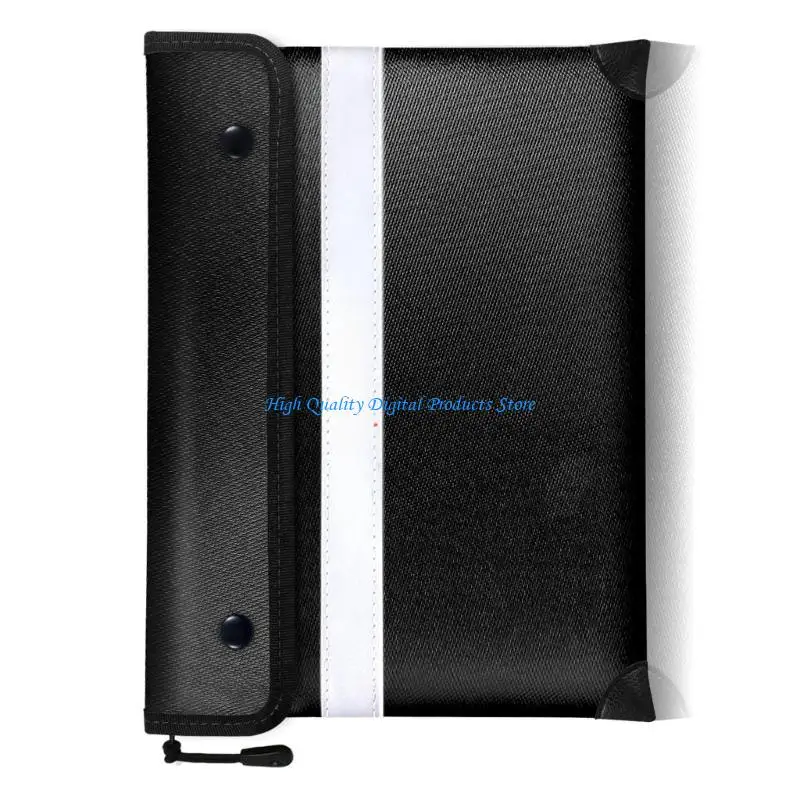 U2JE FireProof กระเป๋าเอกสารจัดเก็บความร้อนจัดเก็บจัดเก็บ 5200 ° F ถุงไฟกันน้ำกันน้ำสำหรับเงินสดปลอดภัยกระเป๋า 13x10in