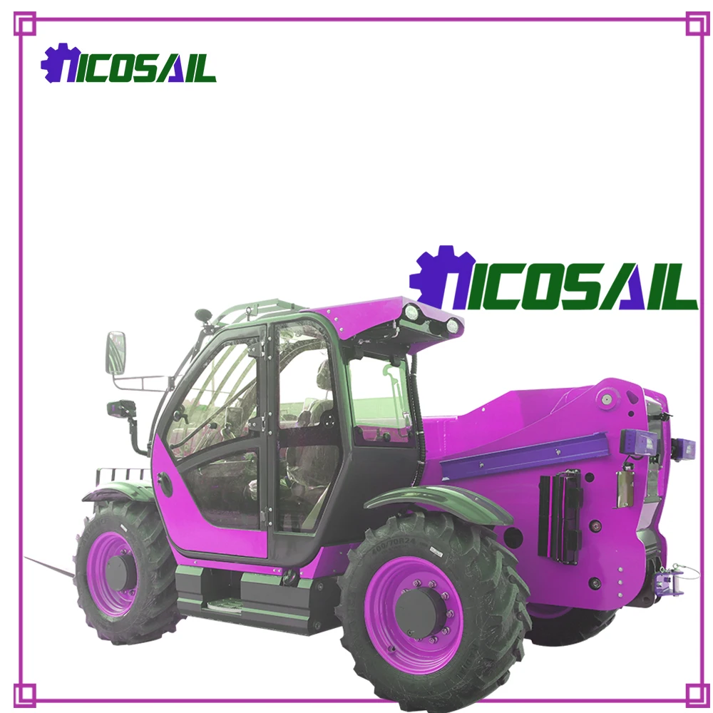

Construction project of transparent cockpit telescopic arm forklift for agricultural orchard construction