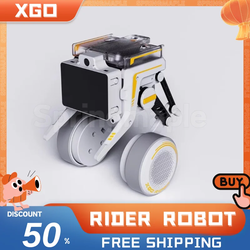 XGO Rider Robot Desktop AI Wheel-Legged Robot Omni Directional Self-Balancing Raspberry Pi Electronic Pet AI Robot with Custom