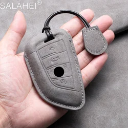 Sheepskin Car Key Case Cover Shell for BMW X1 X3 X4 X5 F15 X6 F16 G30 7Series G11 F48 F39 520 525 G20 118i 218i 320i Accessories