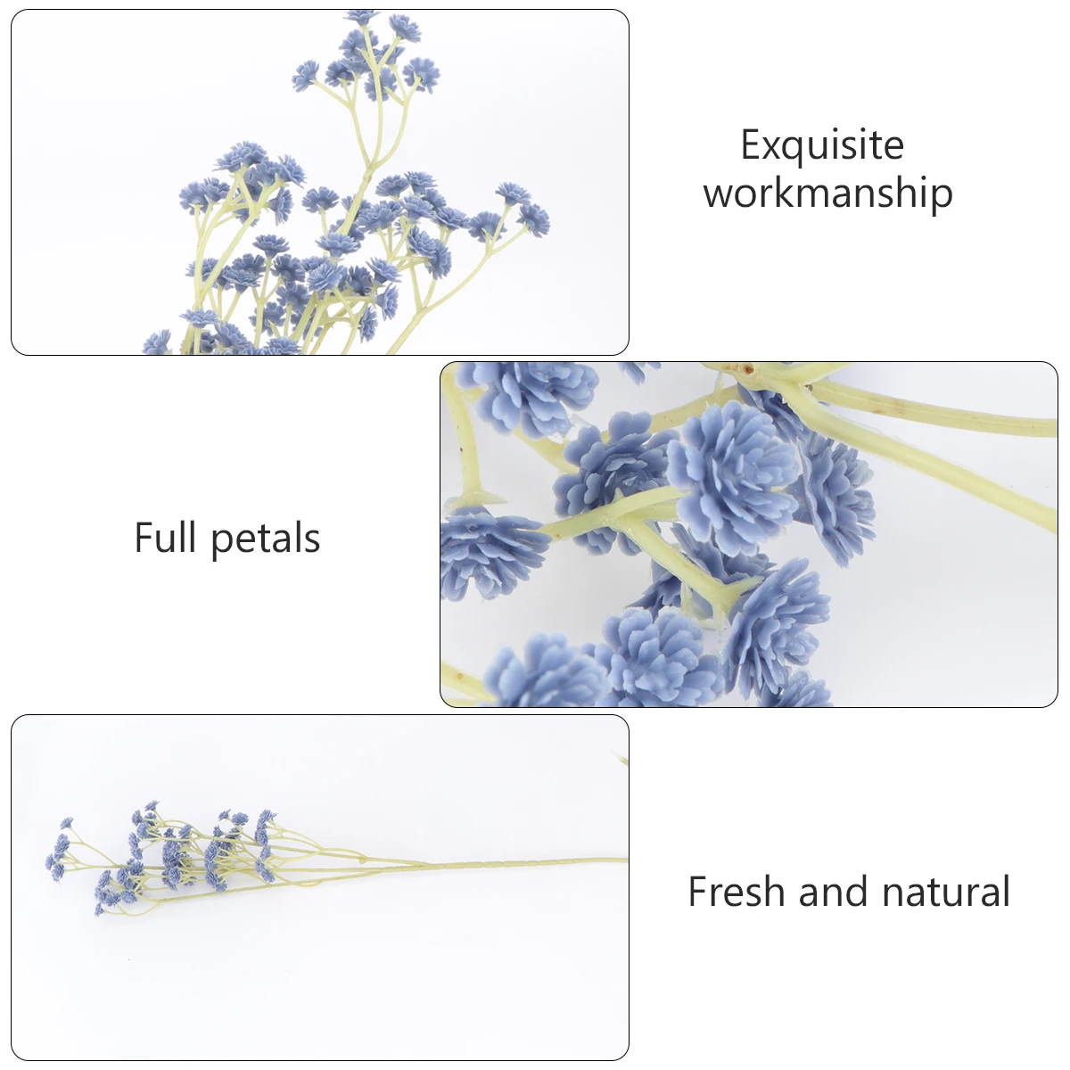 

2pcs Artificial Gypsophila Pu Home Wedding Decoration Plastic Flowers Room Cafe Restaurant Decor Artificial Flower Gypsophila