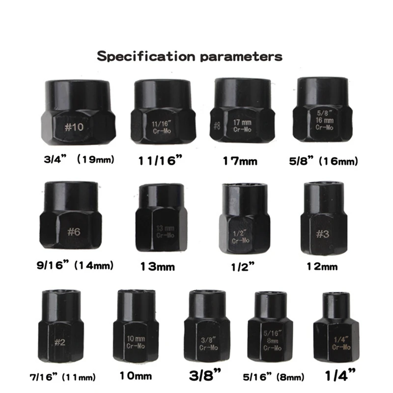 ナットとボルトの抽出キット,損傷したネジの取り外し,衝撃ソケットツールのセット,ネジの取り外し,レンチツールのキット