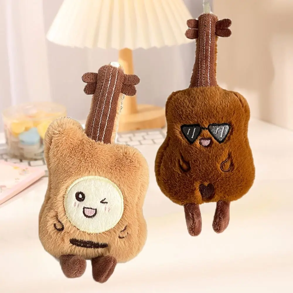 

Мультяшная гитара, плюшевая кукла, кулон, музыкальный инструмент, скрипка, гитара, плюшевые брелоки, Kawaii, мягкая гитара, плюшевый брелок, дверной ключ